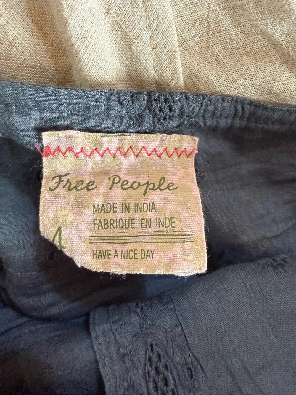Vintage Free People Eyelet Skirt